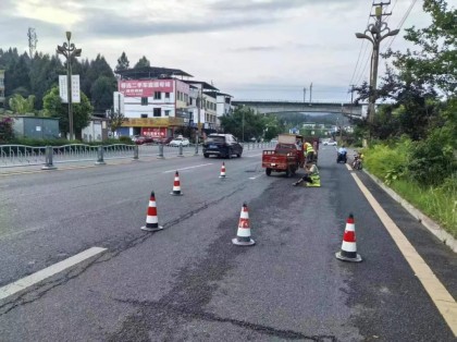 蓬安市政：开展道路基础设施专项维护 筑
